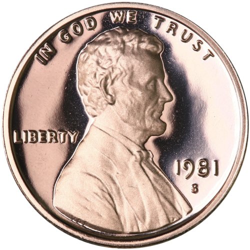 1981 S Deep Cameo Lincoln Penny
