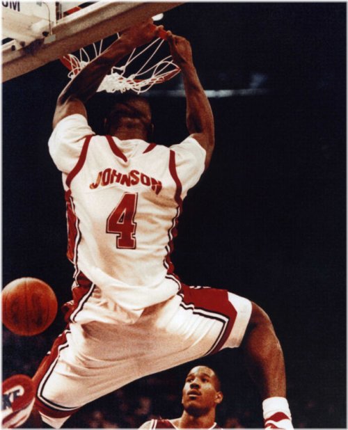 Rebel Run: Larry Johnson Vintage Sports Photo