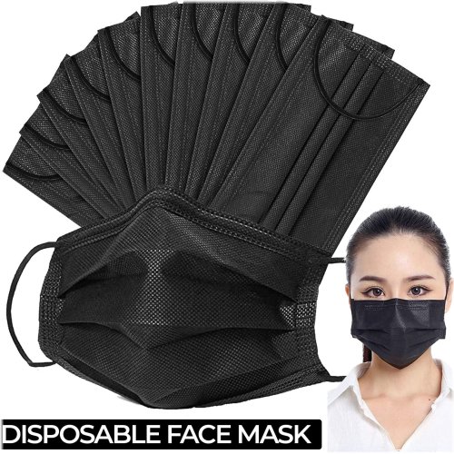 Black Earloop Masks - Pack of 100