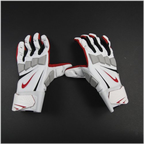 Buckeyes Lineman Nike Gloves - White/Black