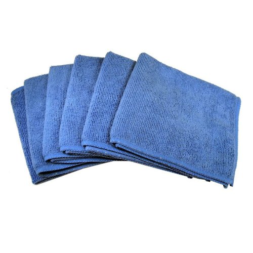 Blue Microfiber Cleaning Cloths Set