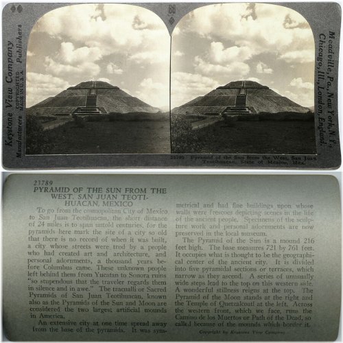 Pyramid of the Sun Stereoview