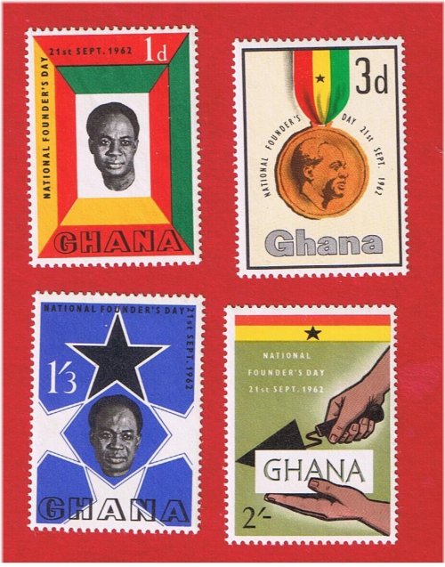 Ghana Founders Day Stamp Set