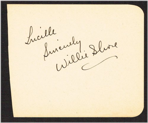 Cavalcade Collection: Willie Shore Signature