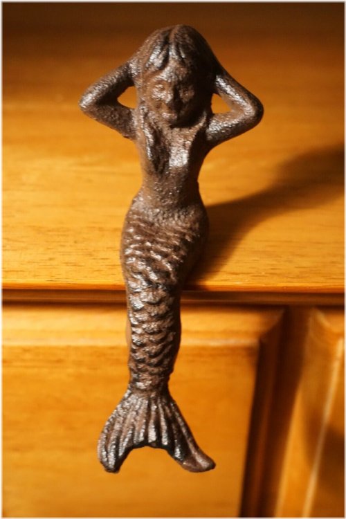 Seafarer Mermaid Cast Iron Shelf Sitter