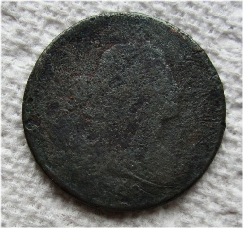 Early Date Draped Bust Large Cent (1798) - VG Corroded