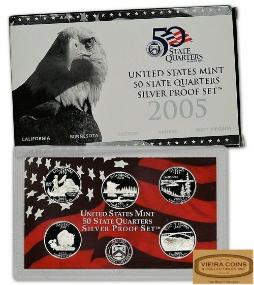 State Quarters Silver Proof Set - 2005 Edition