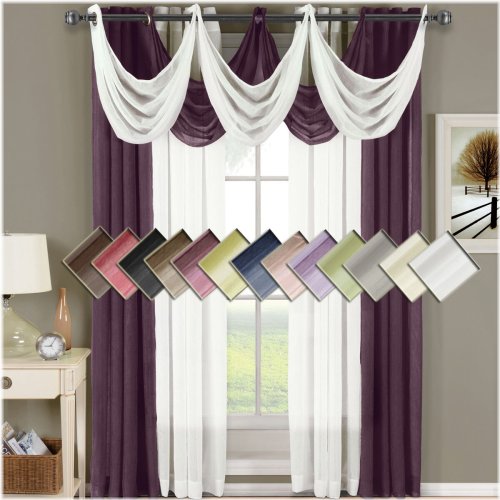 Grommet Crushed Sheer Window Treatments