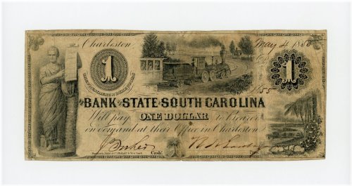Southern Express $1 Banknote with Locomotive