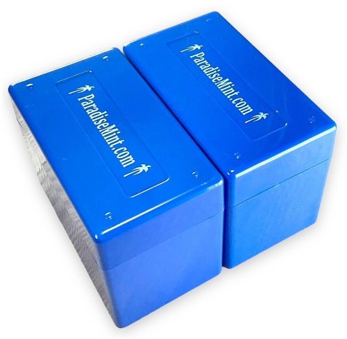 Blue Storage Boxes for NGC and PCGS Slabs by Paradise Mint