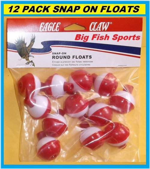 Red and White Snap-On Floats