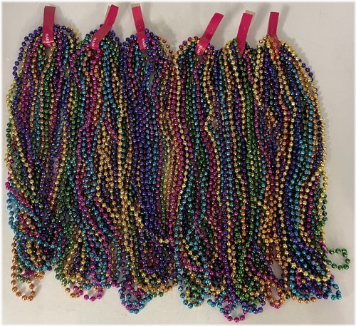 Neon Disco Mardi Gras Bead Set