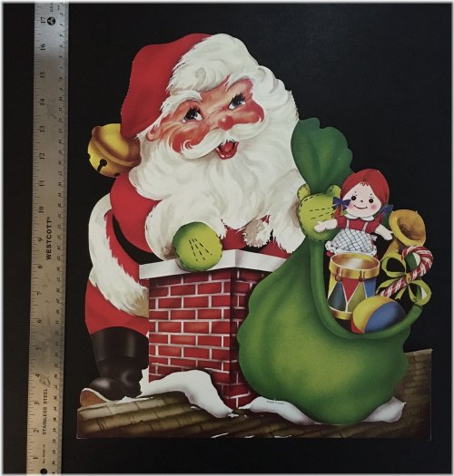Festive Santa Chimney Decoration