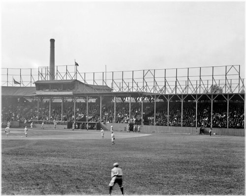 Cleveland Indians at League Park Vintage Photograph