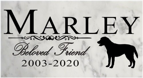 Pawprints of Love: Personalized Outdoor Stone Marker for Your Beloved Dog