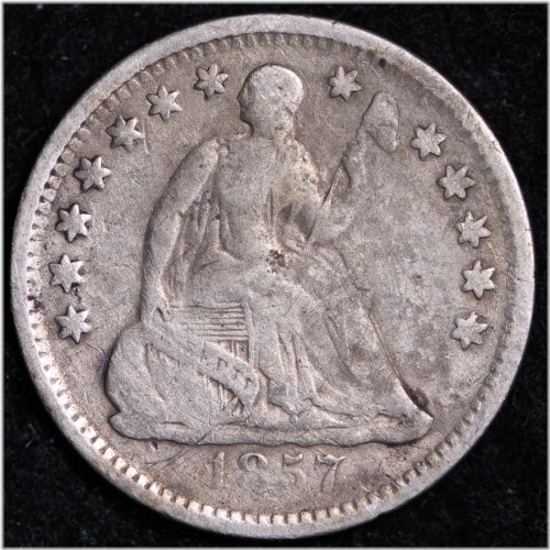 1857 Seated Liberty Half Dime