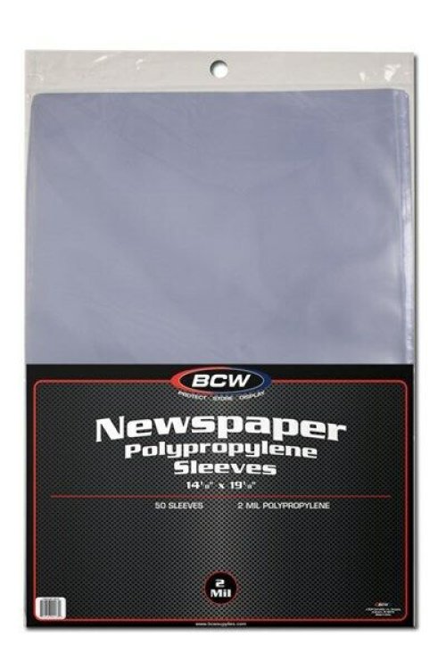 Heritage Poly Sleeves for Large Newspapers