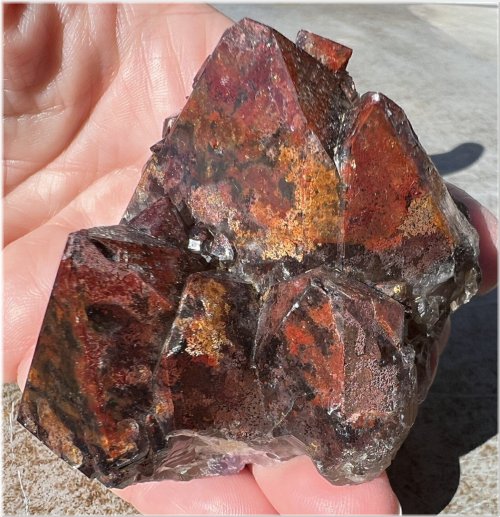 Amethyst Hematite Fusion Cluster