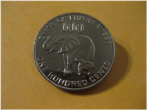 Eritrean Elephant Cents 1997