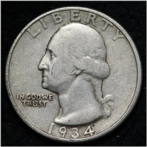 Vintage Washington Quarter - 1934-D Edition