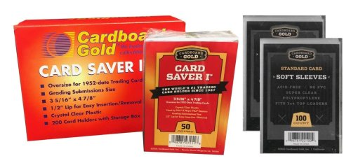 Card Protection Set - 200 Rigid Holders and 200 Soft Sleeves