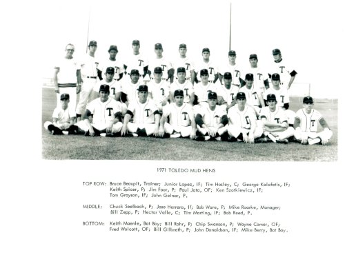 1971 Toledo Sox Team Photo