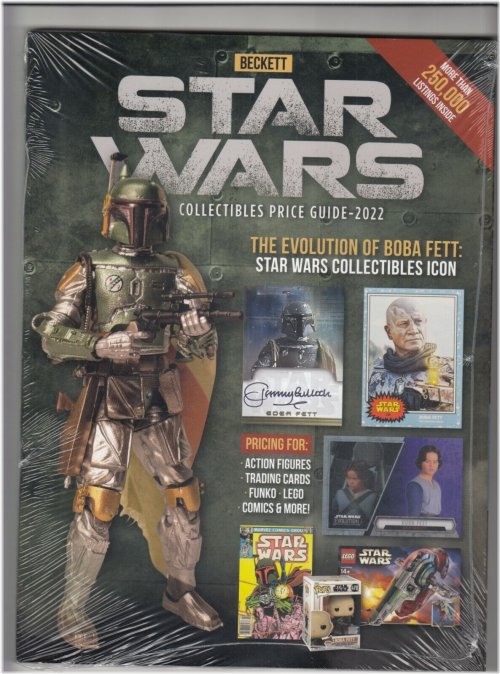 Star Wars Collectibles Price Guide 2022 with Boba Fett on Cover by Beckett