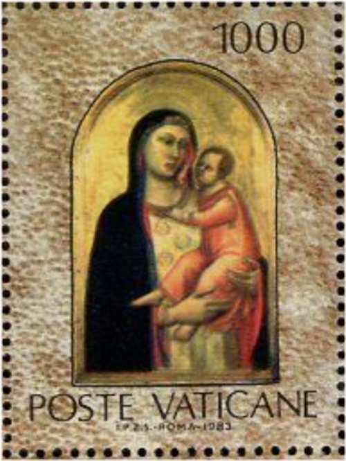 Vatican Virgin Child Stamp 1983