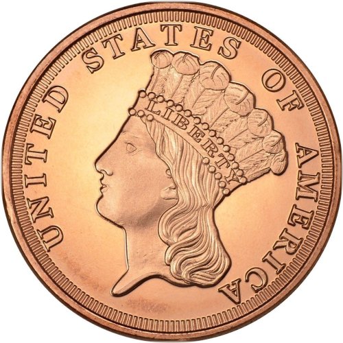 Indian Princess Copper Round