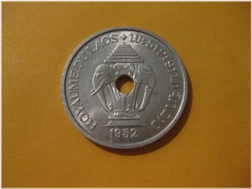 Lao Elephant 20 Cents Aluminum Coin