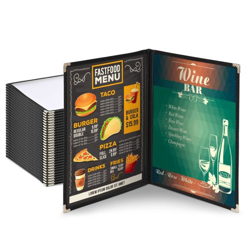 Black Diamond Menu Covers