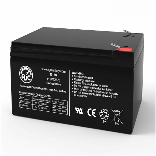 EcoPower 12V 12Ah Replacement Battery for APC Smart-UPS C 1500