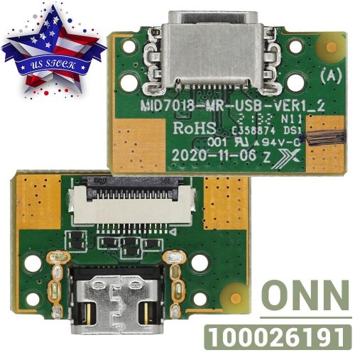 ONN Tablet 100026191 USB Charger Port Board