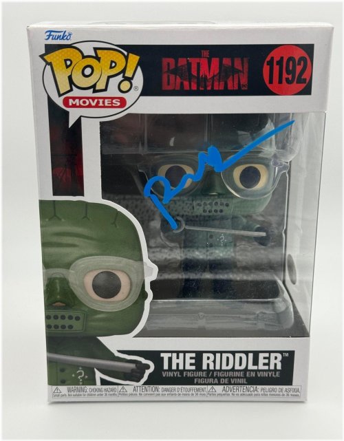 The Riddler" Autographed Funko Pop Figure by Paul Dano