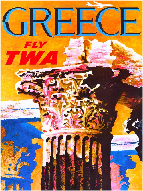 Ruins of the Aegean: Vintage Travel Art Poster Collection