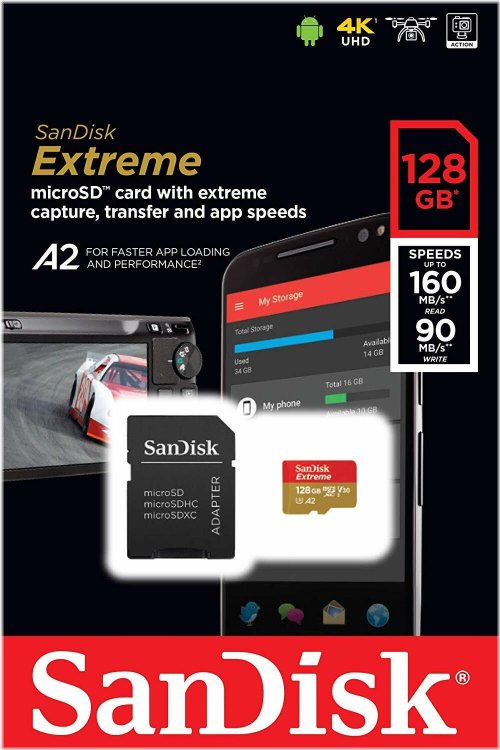 SwiftVault 128GB Memory Card - High-Speed and Durable MicroSDXC for Phones and Cameras