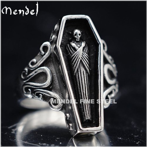 Coffin Skull Ring by MENDEL