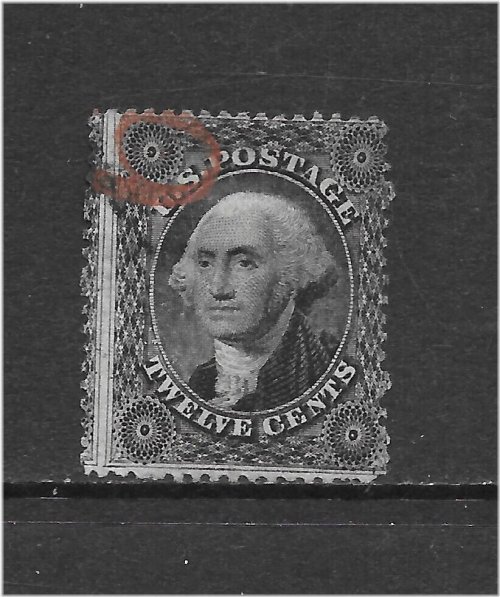 Black Issue 1857 Scott 36 Stamp