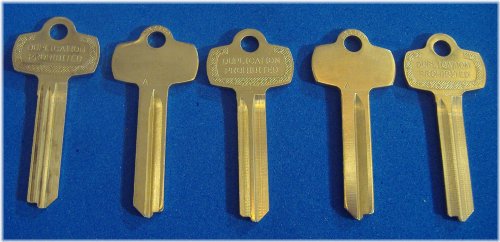 Nickel Silver Key Blanks Set