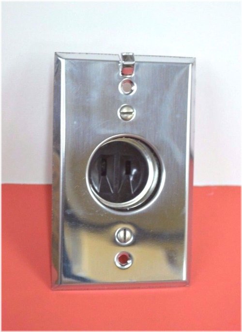 Retro Chrome Flush Mount Outlet