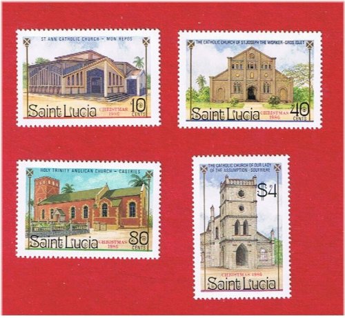 St. Lucia Christmas Stamp Set