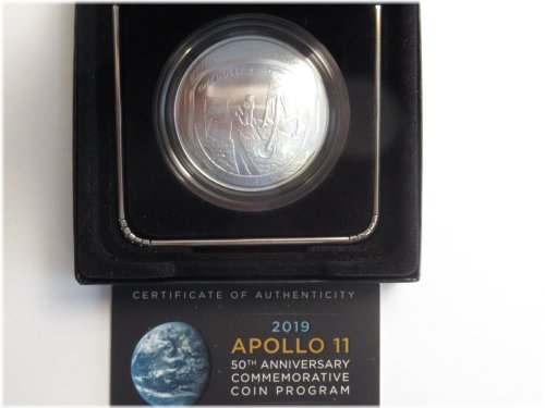 2019 Apollo Commemorative Silver Dollar Set