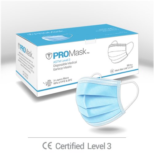 ProShield Earloop Face Masks - Medical Grade Disposable Protection