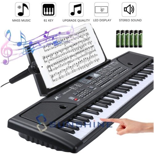 Harmony 61-Key Portable Digital Piano with Stand and Microphone