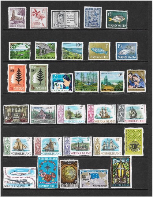 Norfolk Island Stamp Collection: 1953-1972