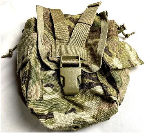 Multi-Use Military Canteen Carrier and Utility Pouch in OCP Multicam