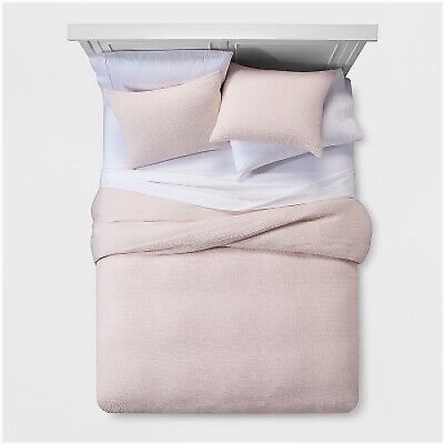 Blush Micro Texture King Duvet Set