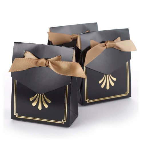 Golden Art Deco Tent Boxes (Pack of 25)