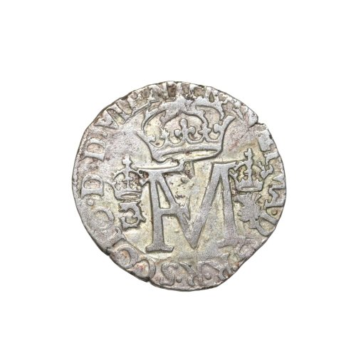 Scottish Silver 1559 Francis & Mary 12 Penny Groat Coin