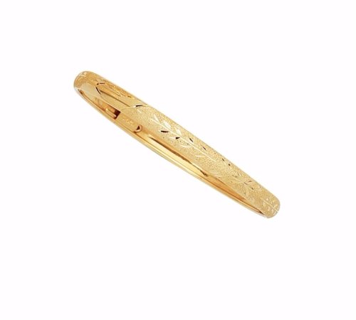 Diamond Cut Gold Bangle for Kids